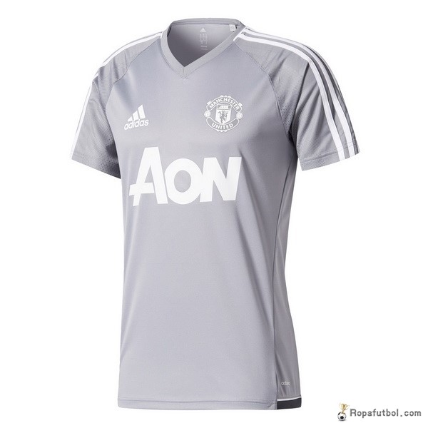 Camiseta Entrenamiento Manchester United 2017/18 Gris Claro